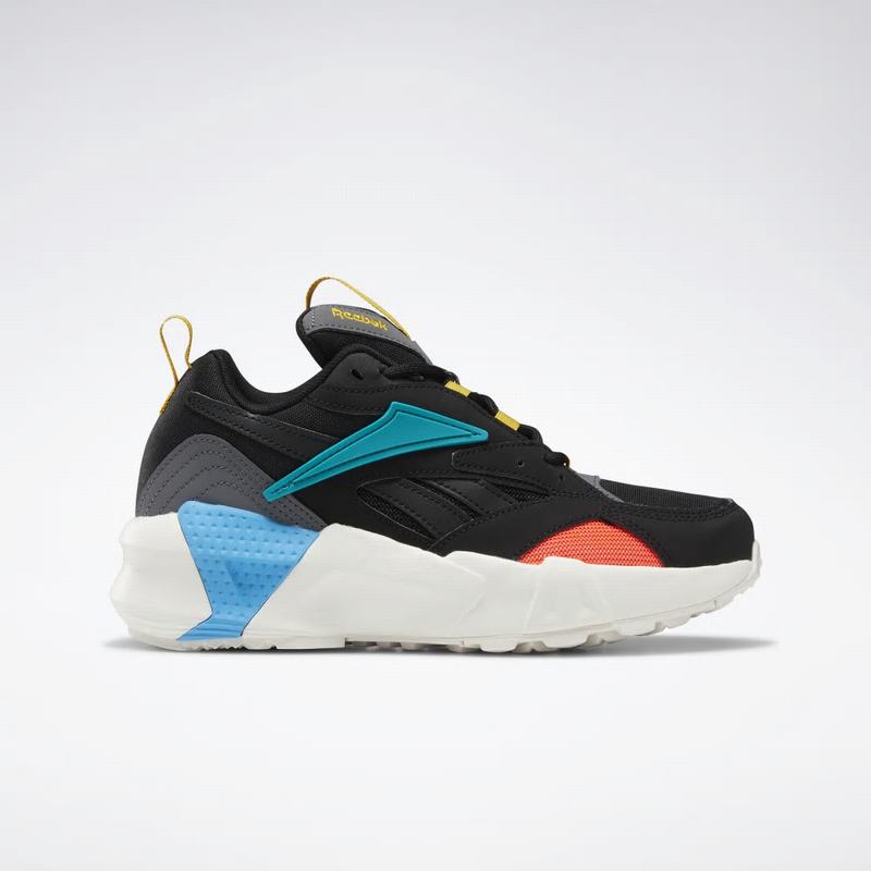 Tenisi Reebok Aztrek Double Nu Pops Dama Negrii/Turcoaz Romania DX2519HR